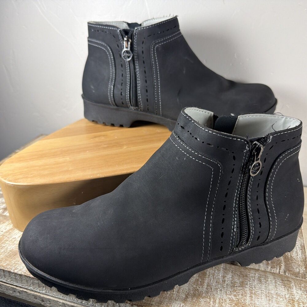 J-Sport Jenna Black Women’s Ankle Boots Size 11M